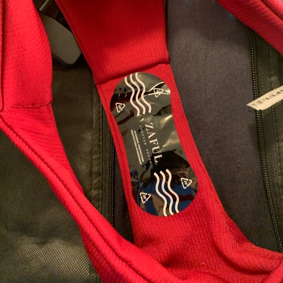 BRAND NEW red ribbed bikini bottoms. Never worn - Picture 4 of 5